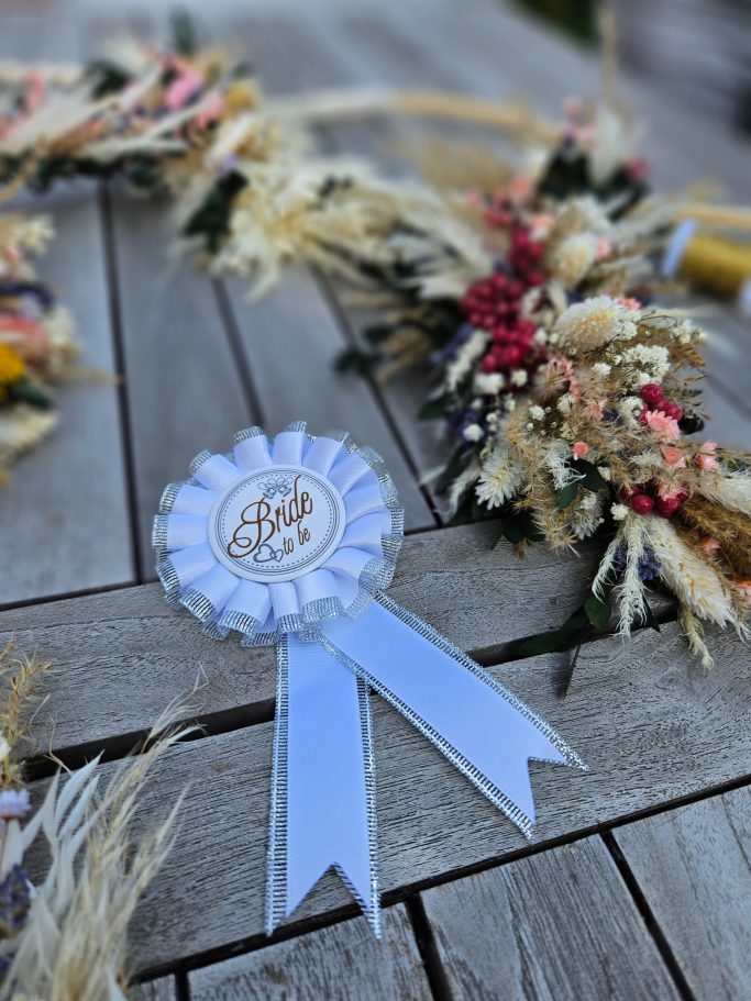 JGA Abschied / Junggesellenabschied im Kreativraum Wildschön Meißen Trockenblumen Workshop