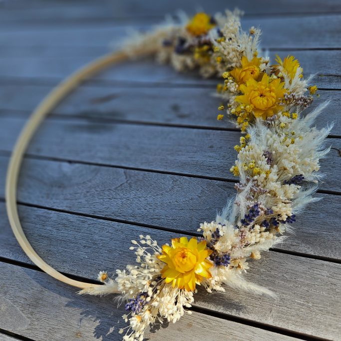 JGA Abschied / Junggesellenabschied im Kreativraum Wildschön Meißen Trockenblumen Workshop