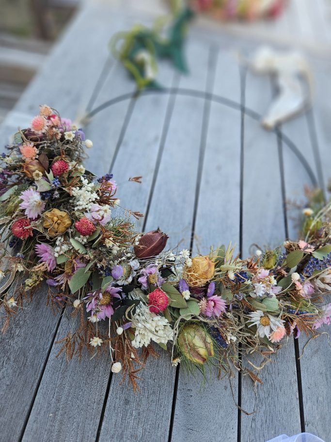 Kreativraum Wildschön Meißen Trockenblumen Workshop