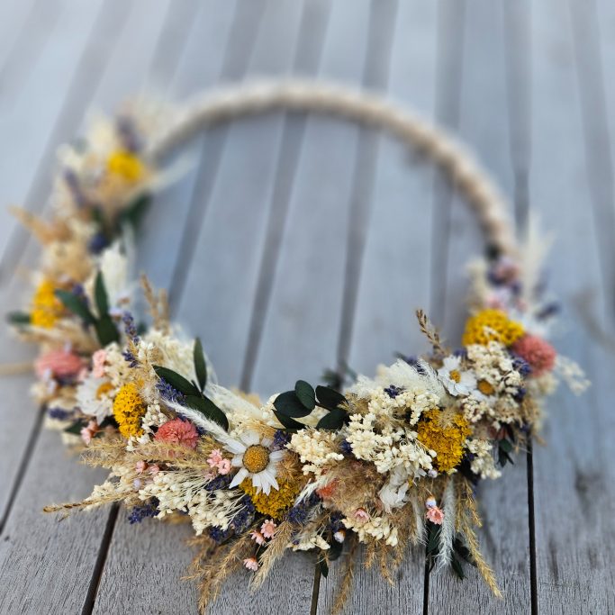 JGA Abschied / Junggesellenabschied im Kreativraum Wildschön Meißen Trockenblumen Workshop