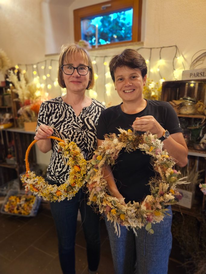 Kreativraum Wildschön Meißen Trockenblumen Workshop