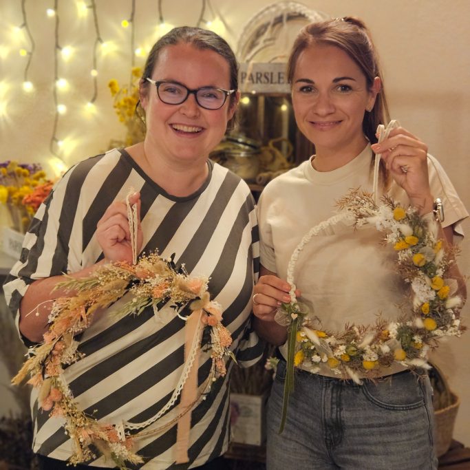 Kreativraum Wildschön Meißen Trockenblumen Workshop