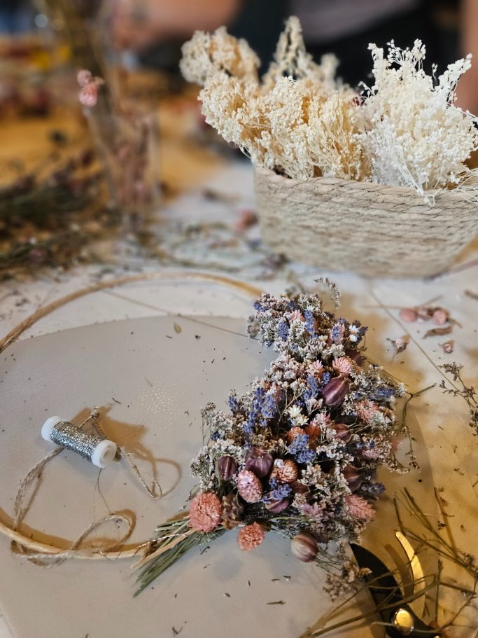 Kreativraum Wildschön Meißen Trockenblumen Workshop