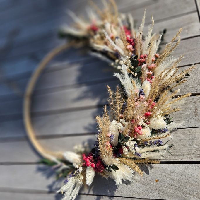 JGA Abschied / Junggesellenabschied im Kreativraum Wildschön Meißen Trockenblumen Workshop