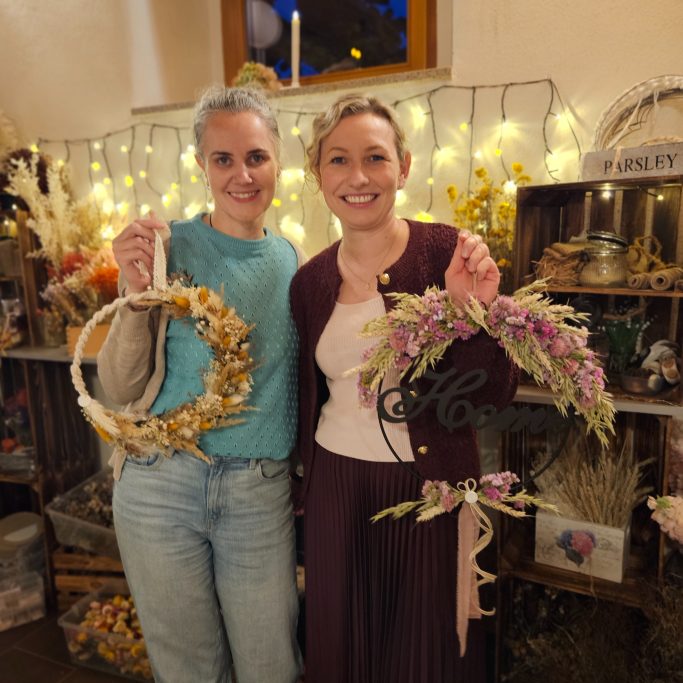 Kreativraum Wildschön Meißen Trockenblumen Workshop