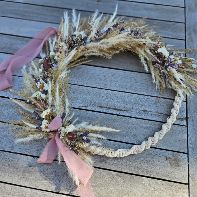 JGA Abschied / Junggesellenabschied im Kreativraum Wildschön Meißen Trockenblumen Workshop