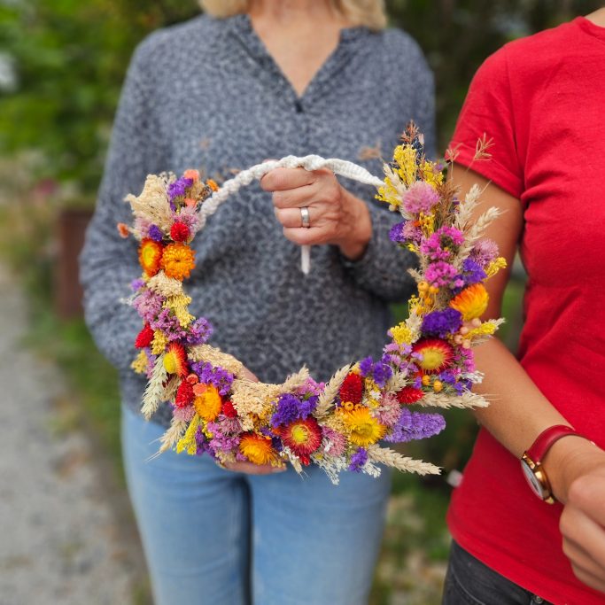 Kreativraum Wildschön Meißen Trockenblumen Workshop